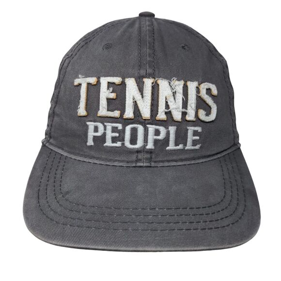Tennis People Slideback Hat Gray OSFA Adjustable Embroidered We People - Picture 1 of 10